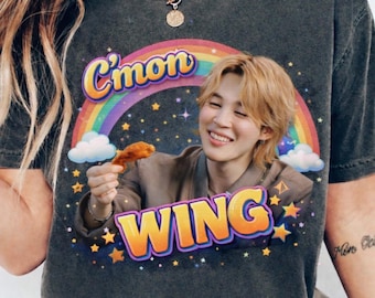 Camiseta Come on Wing Jimin, camiseta BTS 2.0 Arirang, sudadera Jimin, camiseta gráfica vintage Jimin Cult Army para fans