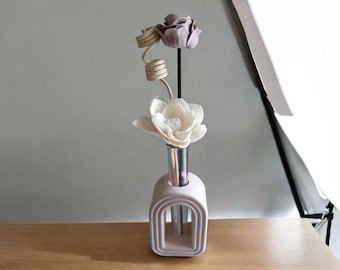 Diffuseur de parfum artisanal aux douces couleurs d'automne-ou bleu azur-décoration intérieur - parfum d'intérieur - ambiance cosy