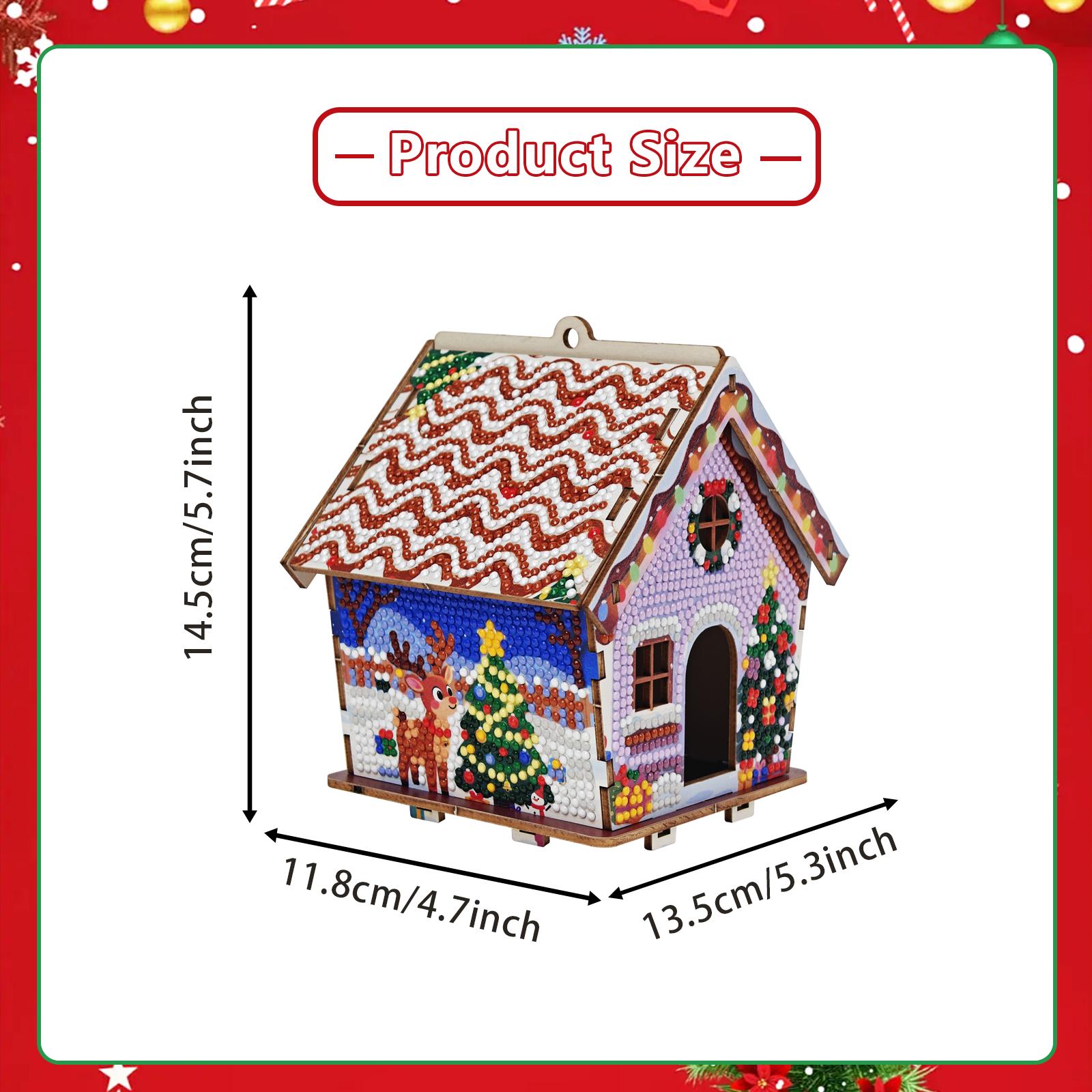Gingerbread House Diamond Painting Kit, DIY Christmas Decor & Gift - Etsy