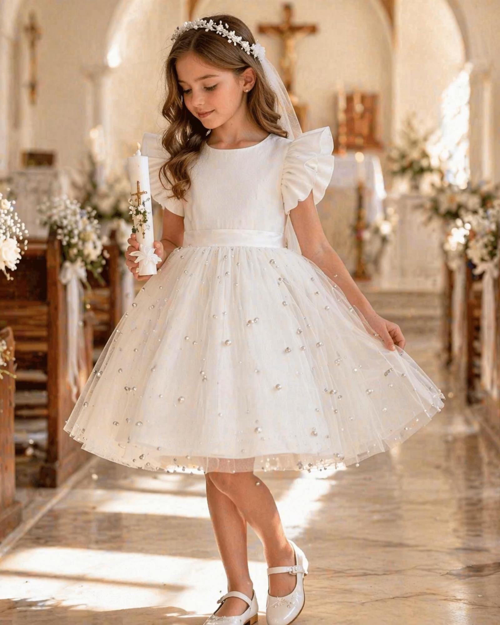 First Communion Dresses Below Knee - Etsy First Communion Dresses Below Knee - Etsy