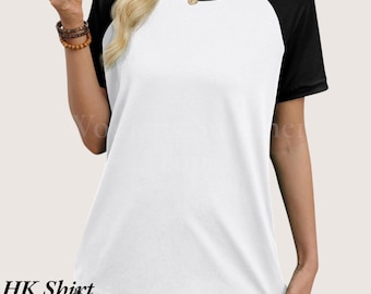Womens Color Block Summer Top Raglan Short Sleeve Shirt Loose Casual Vacation Outfit Tee