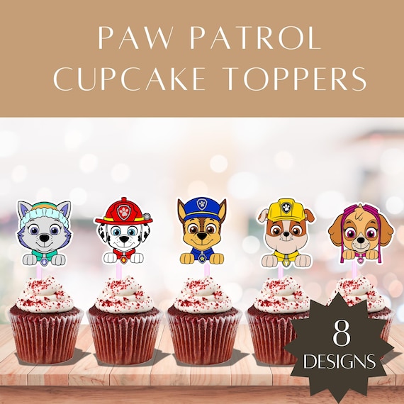 Printable Puppy Face Cupcake Toppers | Fun Themed Parties | Kids Birthday Decor | Instant Download