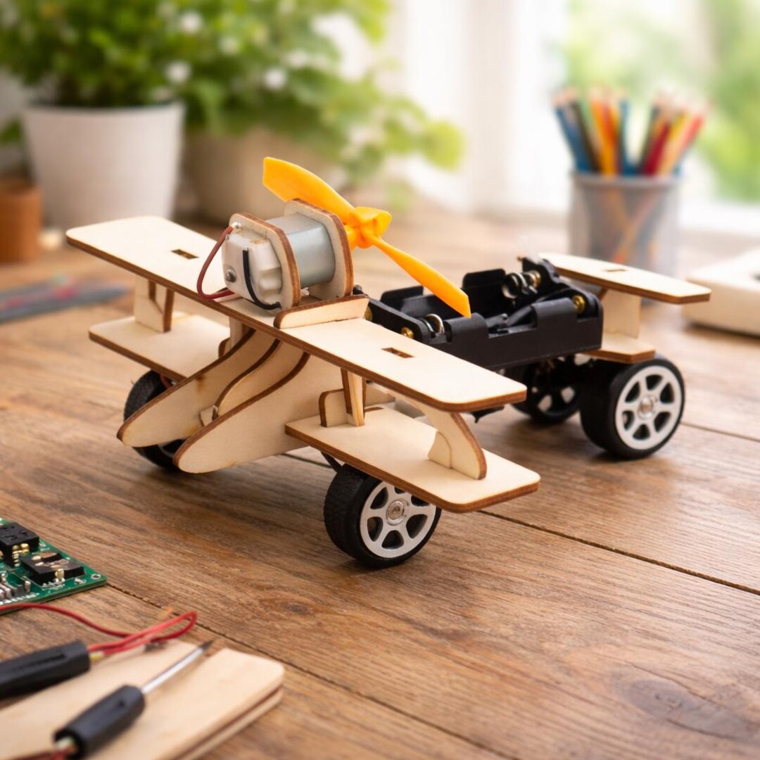 DIY Wooden Electric Biplane Kit – STEM Engineering Model Plane - Etsy