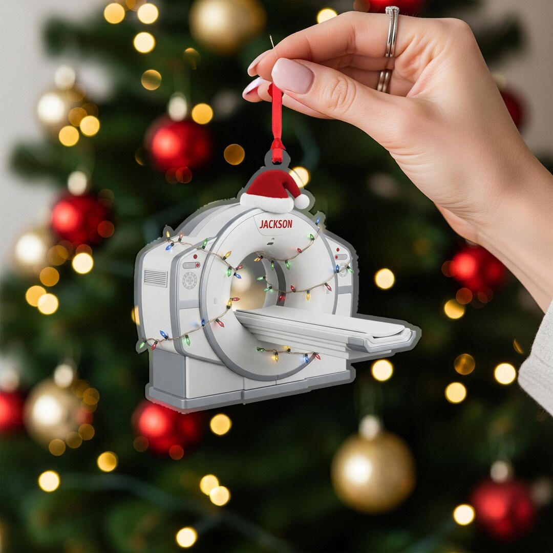 Personalized MRI Ornament – Custom Radiology Christmas Gift for Nurse ...