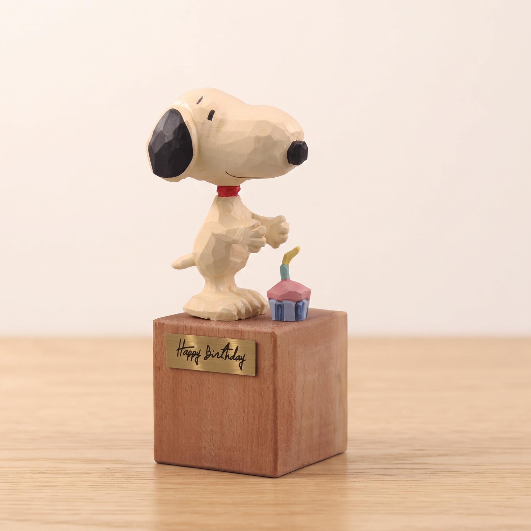Wood snoopy figurine - Etsy 日本
