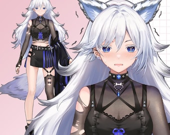 Premade Live2D Vtuber Model: Ready to Use, VTubeStudio Compatible