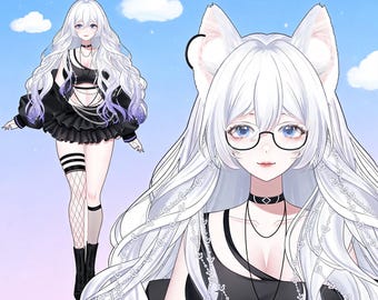 Premade Live2D Vtuber Model: Ready to Use, VTubeStudio Compatible