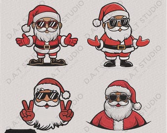 Cool Santa Embroidery Designs for Christmas Machine