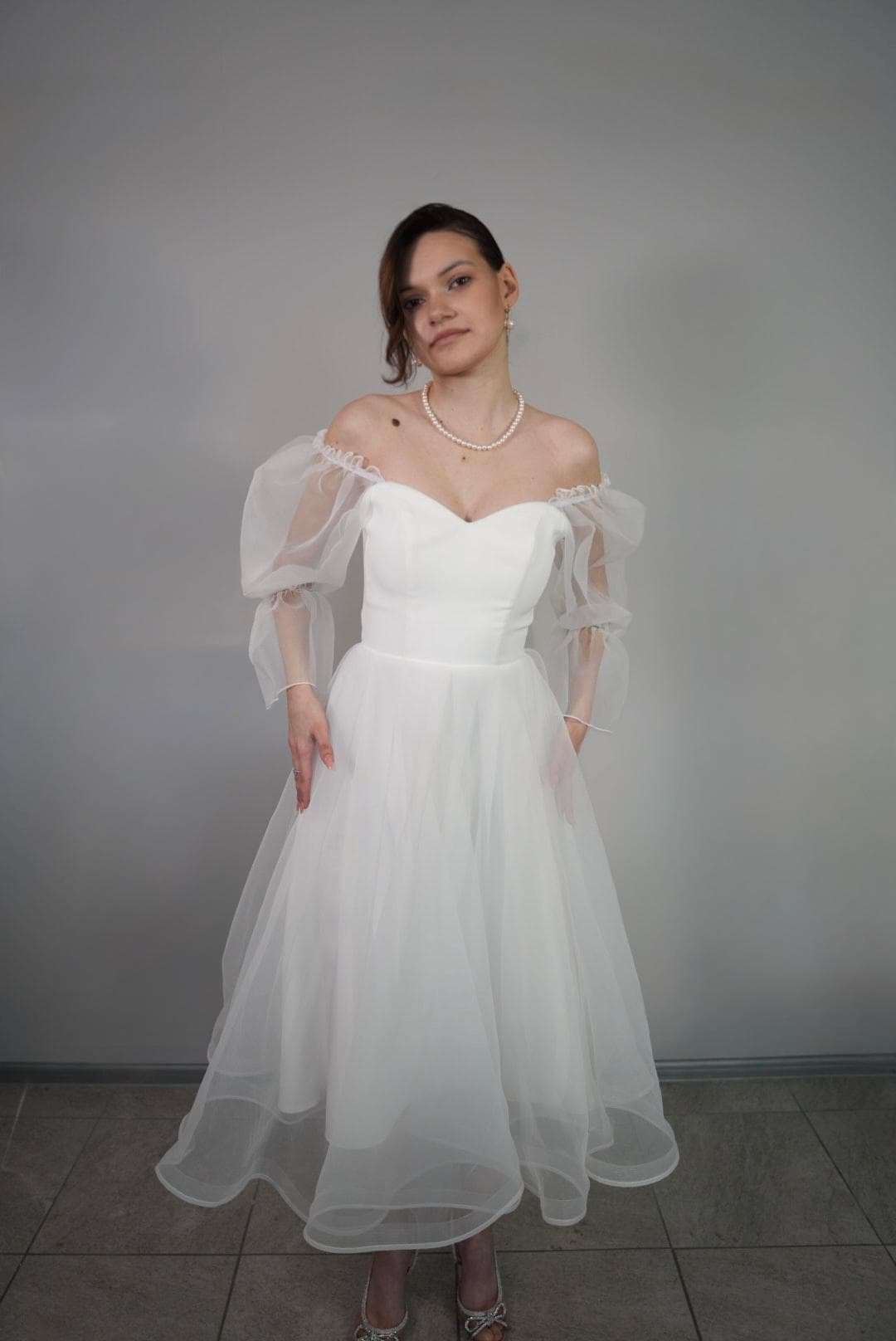 White Puffy Engagement Dress - Etsy White Puffy Engagement Dress - Etsy