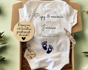 Coffret cadeau Body de naissance pour annonce de grossesse