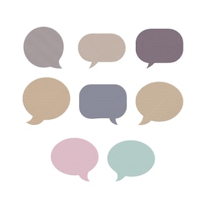 Speech Bubble Applique Embroidery Design Bundle, Comic Talk Bubble Cartoon Machine Embroidery File, Instant Download, 9 Sizes