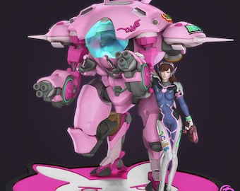 Figur D.Va - Overwatch - Maßstab 1/7 - Garagenbausatz
