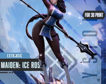 Figur Maiden Ice Rose – Göttin des Sieges: Nikke – Maßstab 1:7 – Garagenbausatz aus Resin
