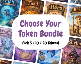 Choose Your Tokens | Custom Token Pack for Magic the Gathering | Poly World Collection