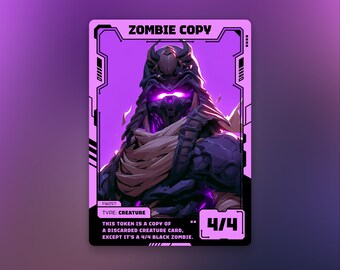 Hashaton Zombie Copy Token | MTG Custom Card | Futuristic Anime Design | Future Wave | FW257