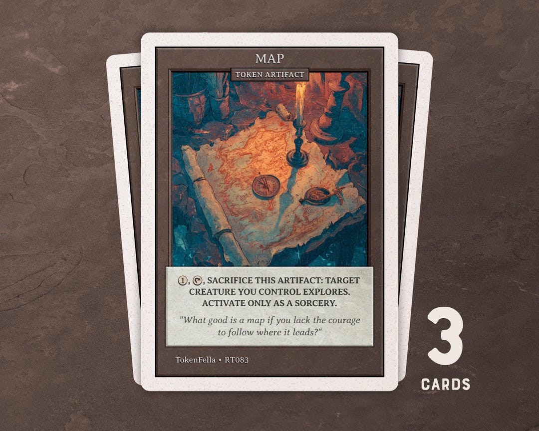 Set of 3 Map Tokens | MTG | RT083 - Etsy