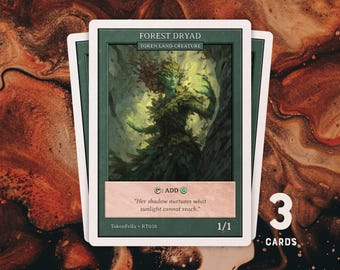 3x Forest Dryad Token • MTG | RT058