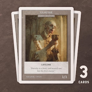 3x Vampire Token • White 1/1 Lifelink • MTG | RT129