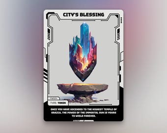 都市の祝福トークン | MTG 昇格マーカー | 未来アニメデザイン | フューチャーウェーブ | FW024