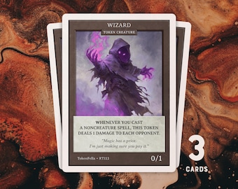 3x Wizard Token • MTG | RT153