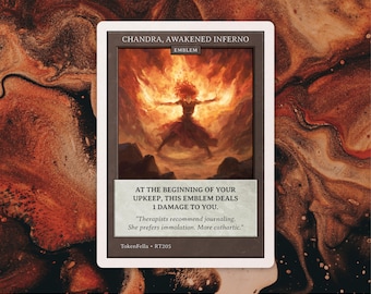 Chandra, Awakened Inferno Emblem • MTG | RT205