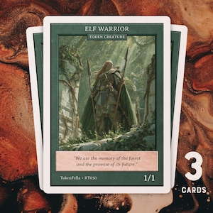3x Elf Warrior Token • MTG | RT050