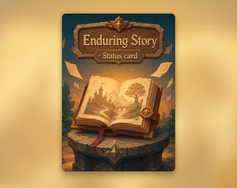 Enduring Story Token | MTG Custom Card | Clean Fantasy Art | Poly World | PW259