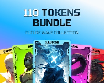 MTG Token Bundle | 110 Tokens Tokens | Future Wave Collection