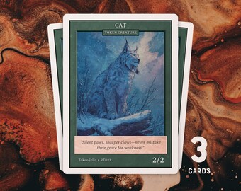 3x Cat Token • Green 2/2 • MTG | RT021