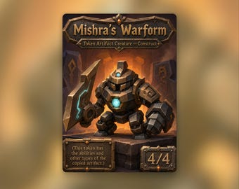 Mishra's Warform Token | MTG Custom Card | Clean Fantasy Art | Poly World | PW251