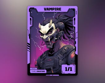 吸血鬼トークン | MTG 黒 1/1 | エドガー・マルコフ | 未来アニメデザイン | フューチャーウェーブ | FW130