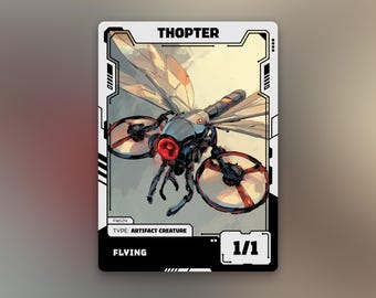 飛行機械トークン | MTG 無色 1/1 飛行 | 搭載歩行機械 | 未来アニメデザイン | フューチャーウェーブ | FW124