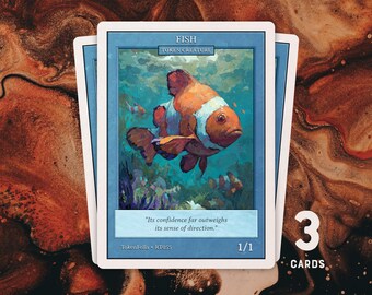 3x Fish Token • MTG | RT055