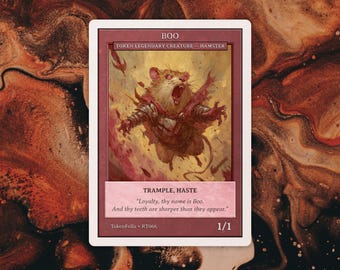 Boo Hamster Token  MTG | RT066 - Etsy