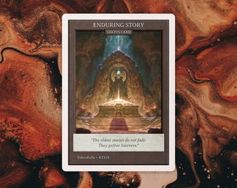 Enduring Story Token | MTG Custom Card | Old-School Retro Frame | Vintage Archives | RT259