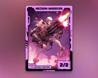 Necron Warrior Token | MTG Black 2/2 | Futuristic Anime Design | Future Wave | FW238