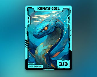 コーマのコイル トークン | MTG 青 3/3 蛇 | コーマ 宇宙の蛇 | Future Wave | FW080