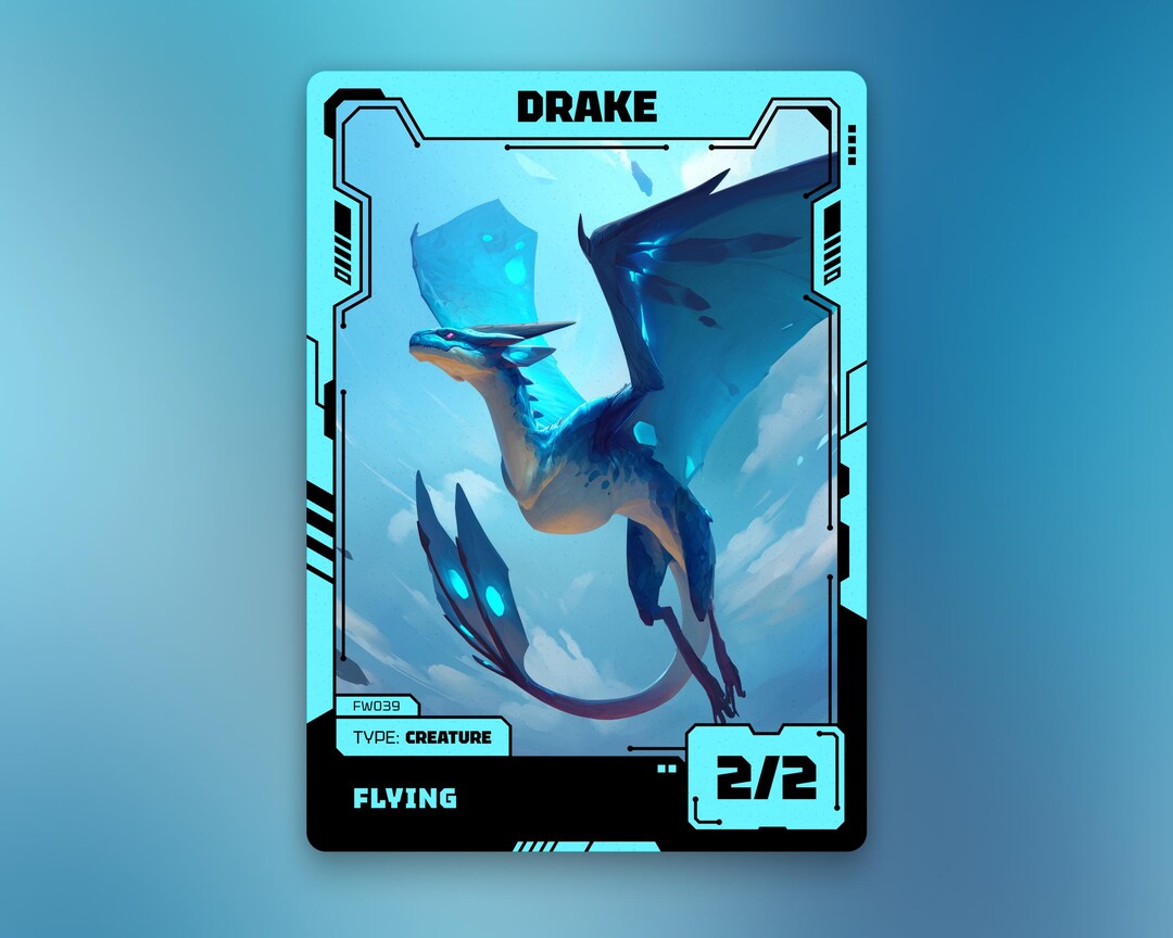 Drake Token • MTG | FW039 - Etsy