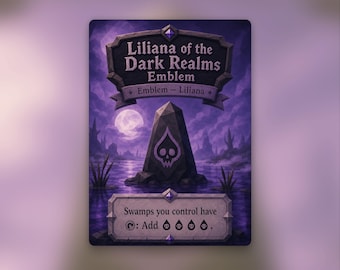 Liliana Emblem | MTG Token