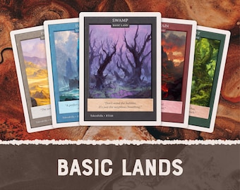 Retro Basic Lands for Magic the Gathering