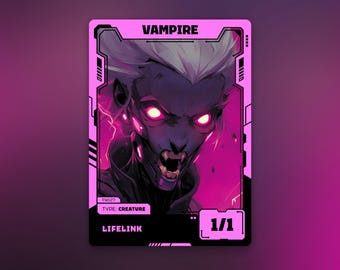 吸血鬼トークン | MTG 黒 1/1 絆魂 | イニストラードの君主ソリン | 未来アニメデザイン | フューチャーウェーブ | FW127