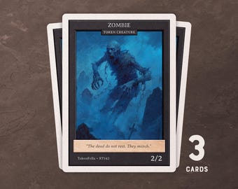 3x Zombie Token • Black 2/2 • MTG | RT142