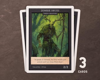 3x Zombie Druid Token • MTG | RT144
