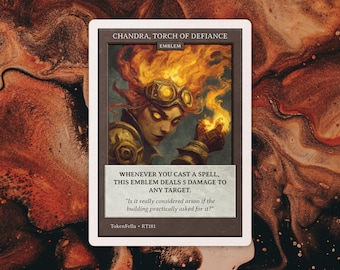 Chandra, Torch of Defiance Emblem • MTG | RT181
