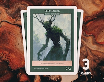 3 fichas elementales • Verde 2/2 • MTG / RT048