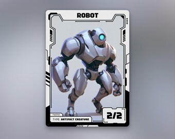Colorless Robot Token | MTG Custom Card | Futuristic Anime Design | Future Wave | FW250