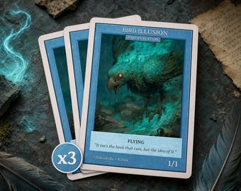 かわいいMTG鳥トークン（アクリル製または木製×6）マジック：ザ