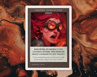 Emblema de Chandra, Cazadora de Chispas • MTG / RT185
