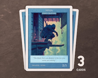3x Ninja Token • Blue 2/1 • MTG | RT088
