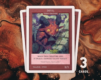 3 fichas de diablo • MTG / RT029